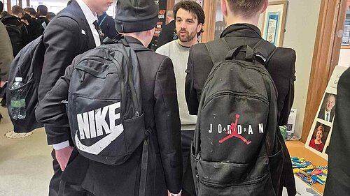 Bobby Dean MP at Carshalton Boys