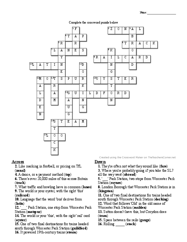 Crossword