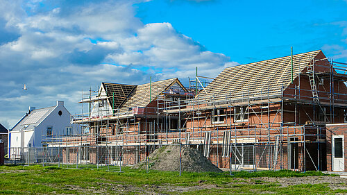 Houses being built