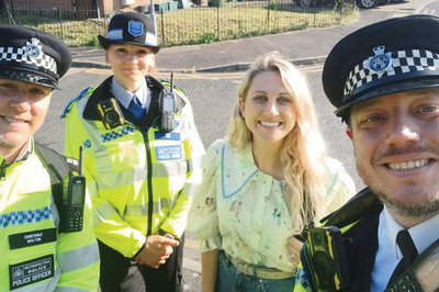 Gemma with police