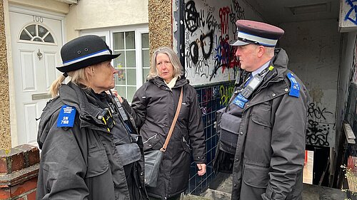 Lib Dem Councillors work with the police for a safer Wallington