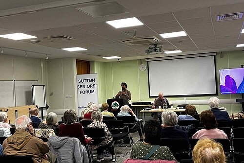 Bobby Dean MP at Sutton Seniors Forum AGM