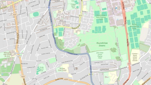 Map showing route of HGV ban courtesy of OpenStreetMap